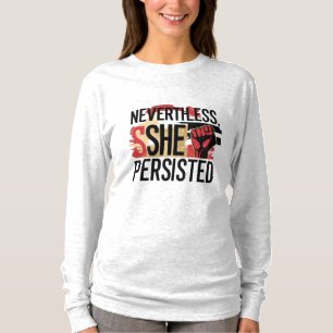 それにもかかわらず、彼女は固執した Tシャツ