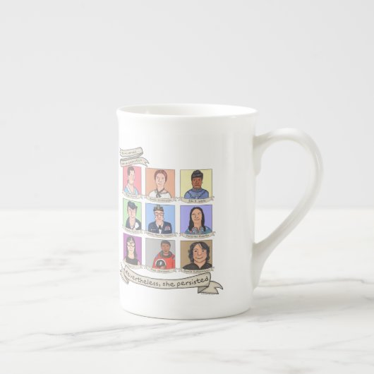 それにもかかわらず、彼女は10のoz主張しました。 骨灰磁器のマグ ボーンチャイナマグカップ (右)