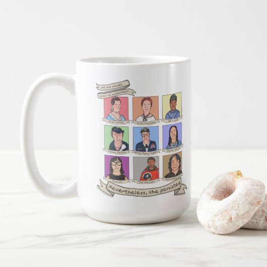 それにもかかわらず、彼女は15のoz主張しました。 マグ (ドーナツ)