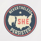 それにもかかわらず、彼女はLady Liberty USAを固執した ラベル (デザイン2)