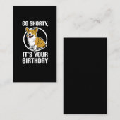 それによってがあなたの誕生日のおもしろいなコーギーの子犬であるShortyは行きます 名刺 (正面/裏面)