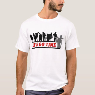 それによってがあるデザインクールなゾンビは時間の行きます Tシャツ