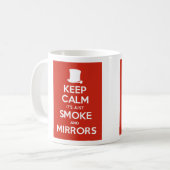 それによってがすべての巧妙なトリックである平静を保って下さい コーヒーマグカップ (正面左)