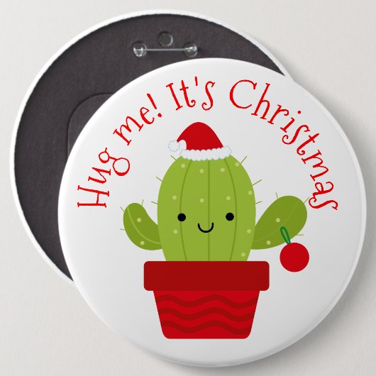 それによってがクリスマスである私を抱き締めて下さい 缶バッジ (正面&裏面)