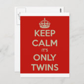 それによってが双生児だけである平静を保って下さい ポストカード (正面/裏面)