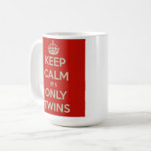 それによってが双生児のマグだけである平静を保って下さい コーヒーマグカップ (正面左)