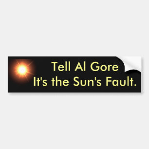 それによってが太陽の欠陥であるAl Goreを言って下さい バンパーステッカー