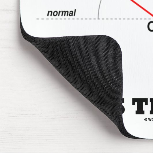 それによってが法律(光学Snellの法律)である屈折に従って下さい マウスパッド (コーナー)