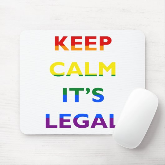 それによってが法的サポートLGBTマウスパッドである平静を保って下さい マウスパッド (マウス)