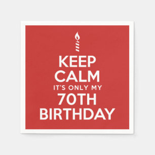 それによってが私の第70誕生日色のナプキンだけである平静を保って下さ スタンダードカクテルナプキン