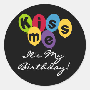それによってが私の誕生日である私に接吻して下さい ラウンドシール
