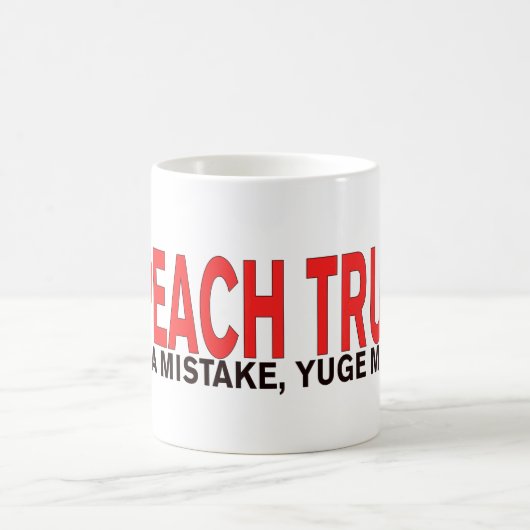 それによってが間違いだった切札、Yugeの間違いを弾劾して下さい! コーヒーマグカップ (中央)