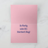 それによってがSherbertあなたのバースデー・カードであるShortyは行きます カード (内部)