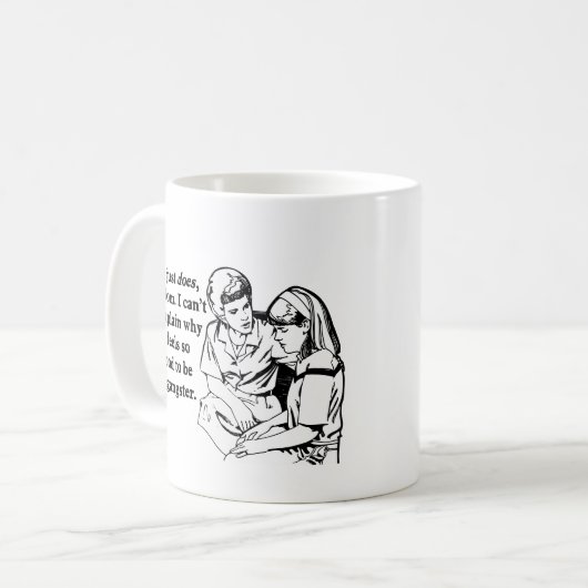 それによってはギャングのギャングであること気分が良いです コーヒーマグカップ (正面左)