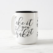 それにコーヒー・マグをするまでそれを「偽造して下さい ツートーンマグカップ (正面左)