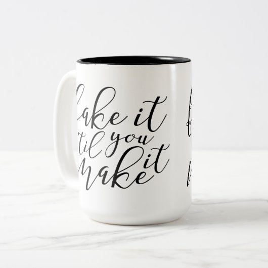 それにコーヒー・マグをするまでそれを「偽造して下さい ツートーンマグカップ (正面左)