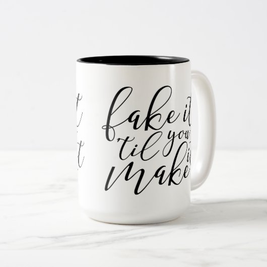 それにコーヒー・マグをするまでそれを「偽造して下さい ツートーンマグカップ (正面右)