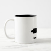 それにコーヒー・マグを取ります来て下さい ツートーンマグカップ (左)