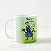 それにフォークを置いて下さい! 赤紫シリーズ コーヒーマグカップ (左)