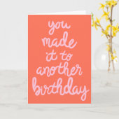 それに別の誕生日に作られる カード (黄色い花)