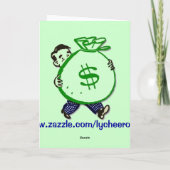 それに前方挨拶状を支払って下さい カード (裏面)