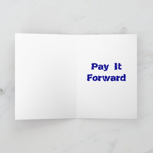 それに前方挨拶状を支払って下さい カード (内部)