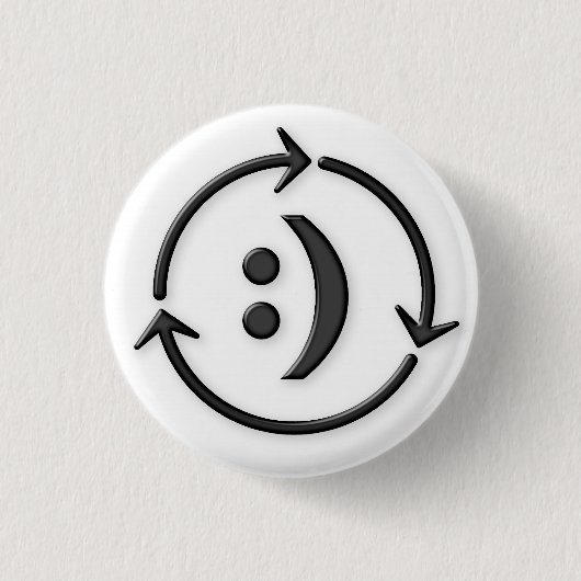 それに前方Pinを支払って下さい 缶バッジ (正面)