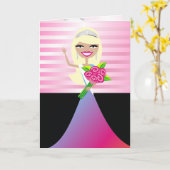 それに勝つそれTTブロンドの女性| Congratzカード カード (黄色い花)