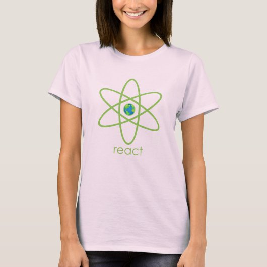 それに反応する Tシャツ (正面)