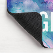 それに女の子の水彩画の星の銀河系のマウスパッドを得て下さい マウスパッド (コーナー)