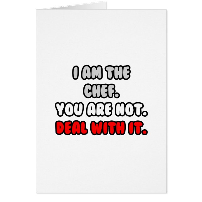 それに対処…シェフおもしろいシャツとギフト (正面)