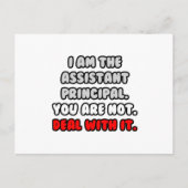 それに対処…副おもしろい校長 ポストカード (正面)