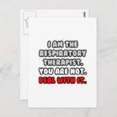 それに対処…呼吸おもしろいセラピスト ポストカード (正面/裏面)