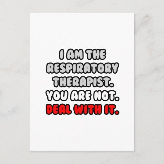 それに対処…呼吸おもしろいセラピスト ポストカード (正面)
