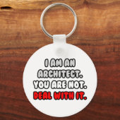それに対処…建築おもしろい者 キーホルダー (正面)