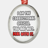 それに対処…矯正おもしろい官 メタルオーナメント (左)