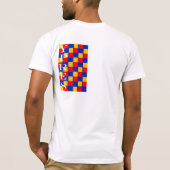 それに当って下さい及びやめて下さい Tシャツ (裏面)