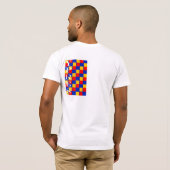 それに当って下さい及びやめて下さい Tシャツ (裏面フル)