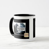 それに当って下さい マグカップ (正面左)