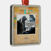 それに当って下さい メタルオーナメント (右)