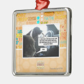 それに当って下さい メタルオーナメント (左)