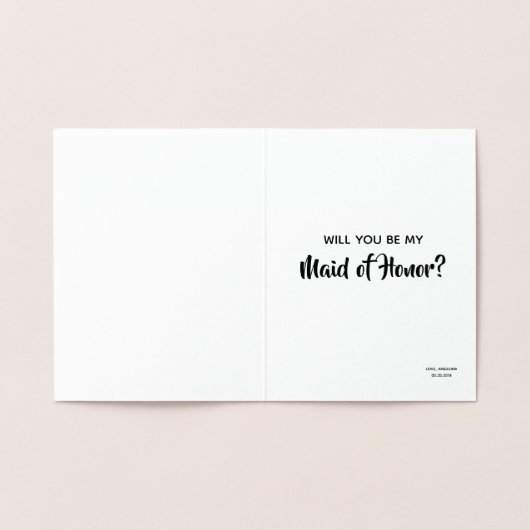 それに挽肉料理付けることはちょうど実質を-おもしろいな新婦付添人得ました 箔カード (内部)