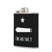 それに旗の~テキサス州を取ります来て下さい フラスク (左)