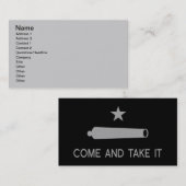 それに旗の~テキサス州を取ります来て下さい 名刺 (正面/裏面)