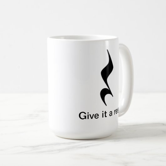 それに残りを与えて下さい。 ミュージシャンまたは先生のための音楽マグ コーヒーマグカップ (正面右)