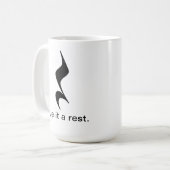 それに残りを与えて下さい。 ミュージシャンまたは先生のための音楽マグ コーヒーマグカップ (正面左)