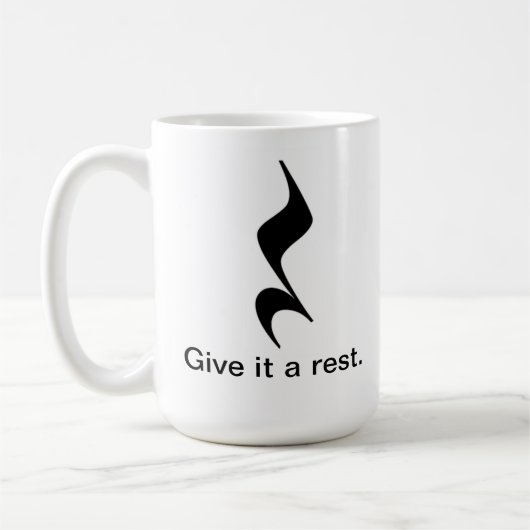 それに残りを与えて下さい。 ミュージシャンまたは先生のための音楽マグ コーヒーマグカップ (左)