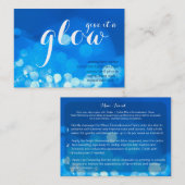 それに白熱を青い小型顔の名刺与えて下さい 名刺 (正面/裏面)