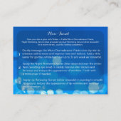 それに白熱を青い小型顔の名刺与えて下さい 名刺 (裏面)