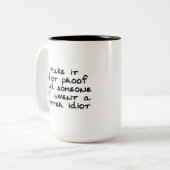 それに馬鹿の証拠をすれば誰かは…発明します ツートーンマグカップ (正面左)